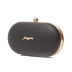 Οβάλ Τσαντάκι Clutch FRAGOLA - C146 BLACK