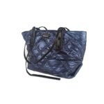 Τσάντα Ώμου Καπιτονέ  Νάιλον - KX2076 BLUE