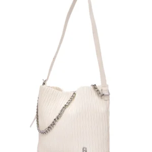 Γυναικεία Τσάντα Ώμου Με Αλυσίδα Bag to Bag Λευκό
