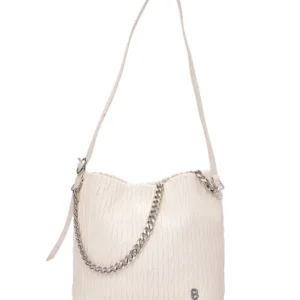 Γυναικεία Τσάντα ώμου Με Αλυσίδα Bag to Bag Λευκό