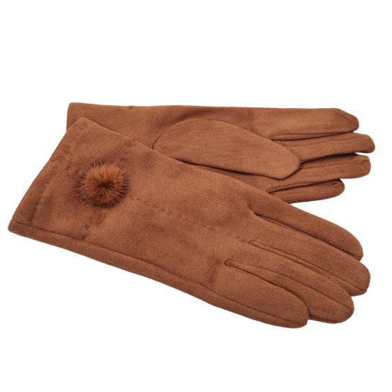 Γυναικεία γάντια με pom pom - 116G2502 TAMPA