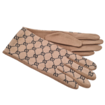 Γυναικεία Γάντια Με Σχέδιο - 153GP320 CAMEL