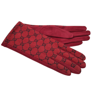 Γυναικεία Γάντια Με Σχέδιο - 153GP304 RED