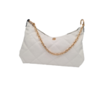 Τσάντα ώμου- χιαστί με αλυσίδα HW62195 -WHITE