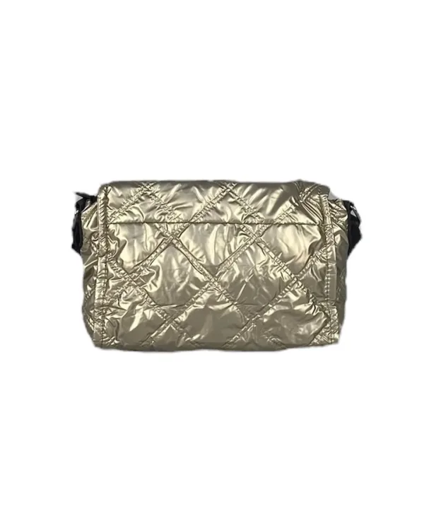 Τσάντα χιαστί από αδιάβροχο ύφασμα- KX2205 GOLD