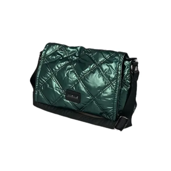 Τσάντα χιαστί από αδιάβροχο ύφασμα-KX2205 GREEN