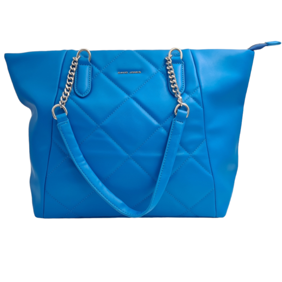 Τσάντα ώμου με αλυσίδα - 6910-4 BLUE