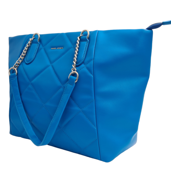 Τσάντα ώμου με αλυσίδα - 6910-4 BLUE