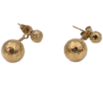 Σκουλαρίκια διπλά με μπίλια 341SK2806-GOLD