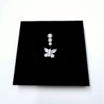 Σκουλαρίκι αφαλού με πεταλούδα  -372SA305-SILVER