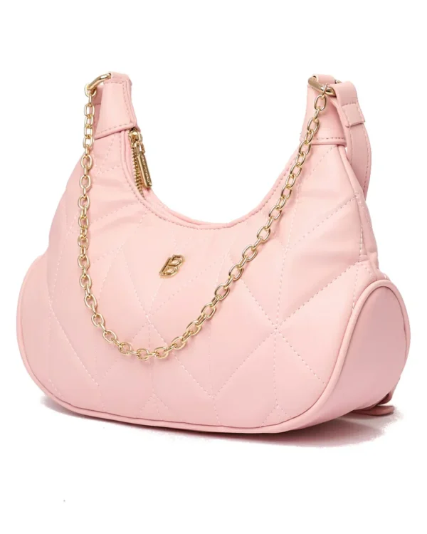 Γυναικεία Τσάντα Χιαστί Με Αλυσίδα Bag to Bag Ροζ
